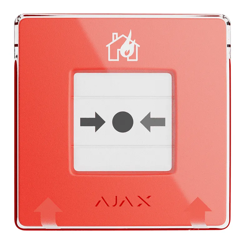 AJAX - MANUAL CALL POINT (RED) Ασύρματο μπουτόν επίτοιχης τοποθέτησης για χειροκίνητη αναγγελία συναγερμού φωτιάς, σε κόκκινο χρώμα - 2