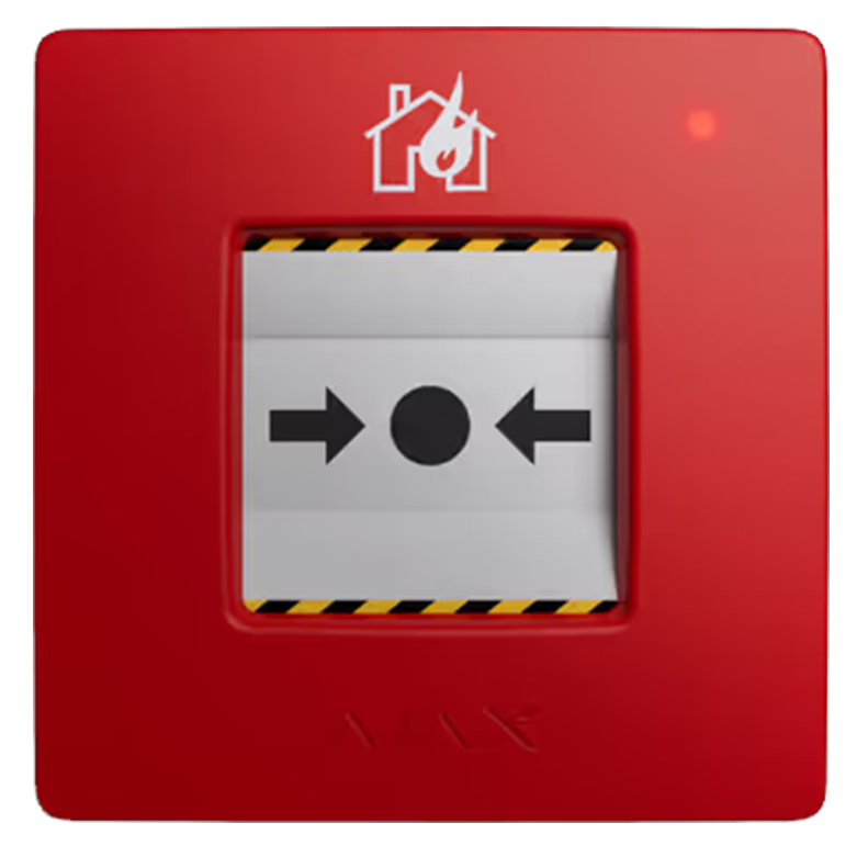 AJAX - MANUAL CALL POINT (RED) Ασύρματο μπουτόν επίτοιχης τοποθέτησης για χειροκίνητη αναγγελία συναγερμού φωτιάς, σε κόκκινο χρώμα - 4