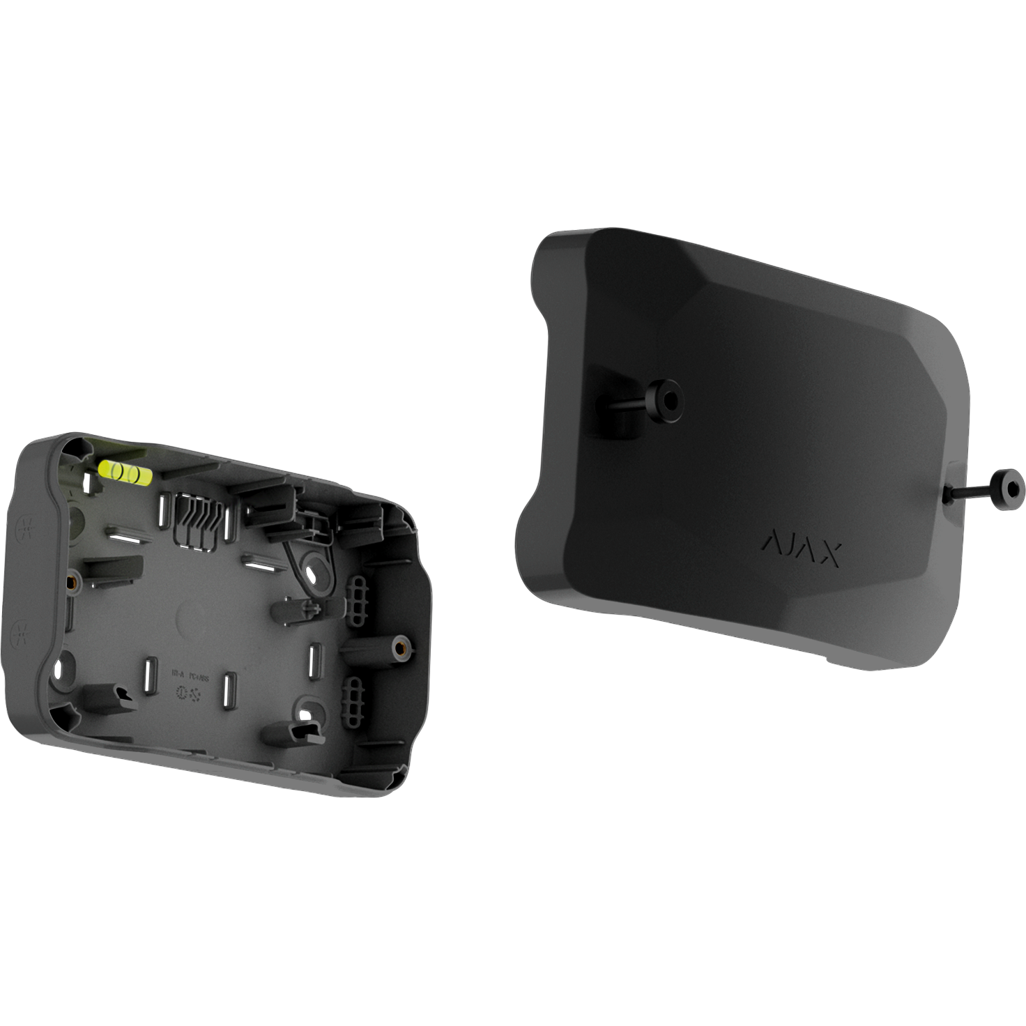 AJAX - CASE B (175) BLACK Κουτί διακλάδωσης δύο θέσεων, για ασφαλή ενσύρματη σύνδεση συσκευών Ajax Fibra, σε μαύρο χρώμα - Εικόνα 2