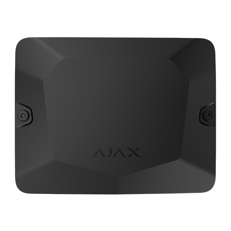 AJAX - CASE B (175) BLACK Κουτί διακλάδωσης δύο θέσεων, για ασφαλή ενσύρματη σύνδεση συσκευών Ajax Fibra, σε μαύρο χρώμα - Εικόνα 3