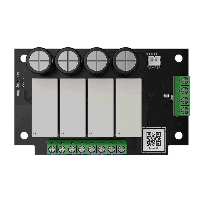AJAX - MULTIRELAY FIBRA Ενσύρματo ρελέ Fibra, 4 εξόδων - Εικόνα 2 από 2