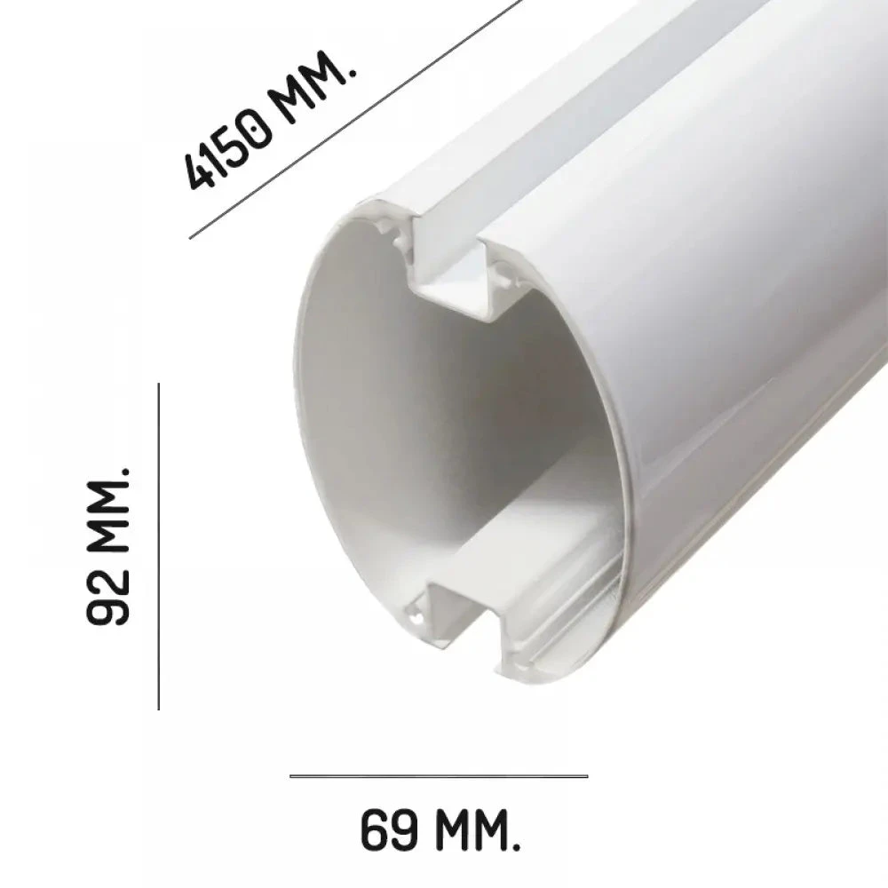 Nice XBA15 - Κοντάρι Αλουμινίου Λευκό (3m - 69x92x3150 mm) - Εικόνα 2 από 3