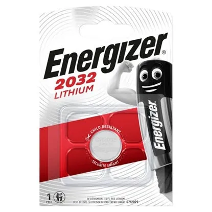 Energizer CR2032 Μπαταρία Λιθίου Ρολογιών 3V 1τμχ (9281901) (ENE9281901)