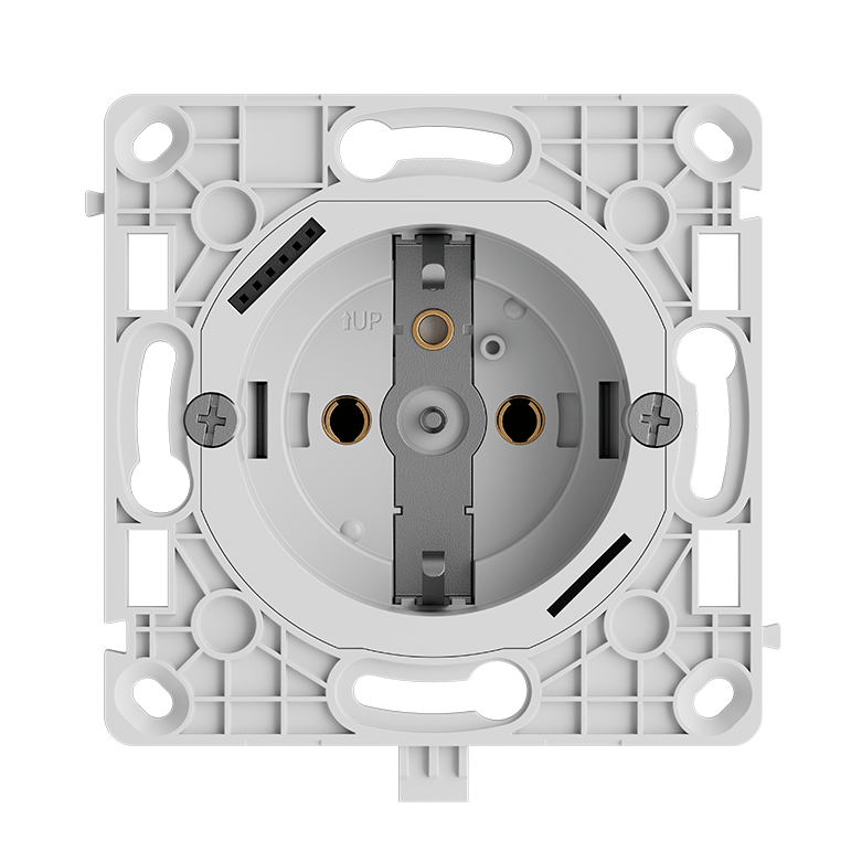AJAX - OUTLETCORE (SMART) TYPE F Ασύρματη έξυπνη πρίζα τοίχου χωνευτής τοποθέτησης, με ευρωπαϊκό βύσμα τύπου F - Εικόνα 2 από 2