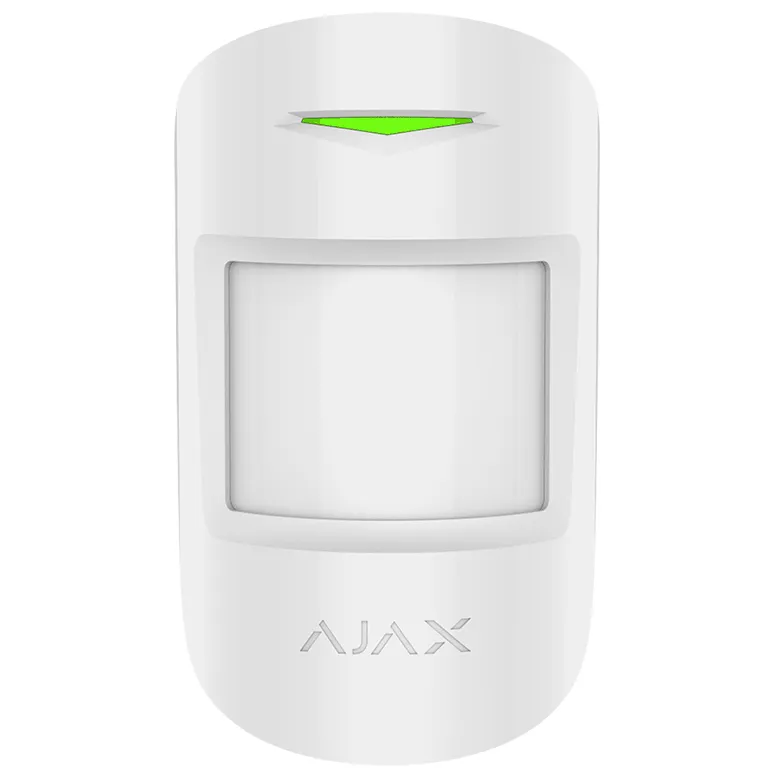 AJAX - MOTION PROTECT PLUS WHITE Ασύρματος ανιχνευτής κίνησης διπλής τεχνολογίας (PIR &amp; Microwave), σε λευκό χρώμα - Εικόνα 2 από 2