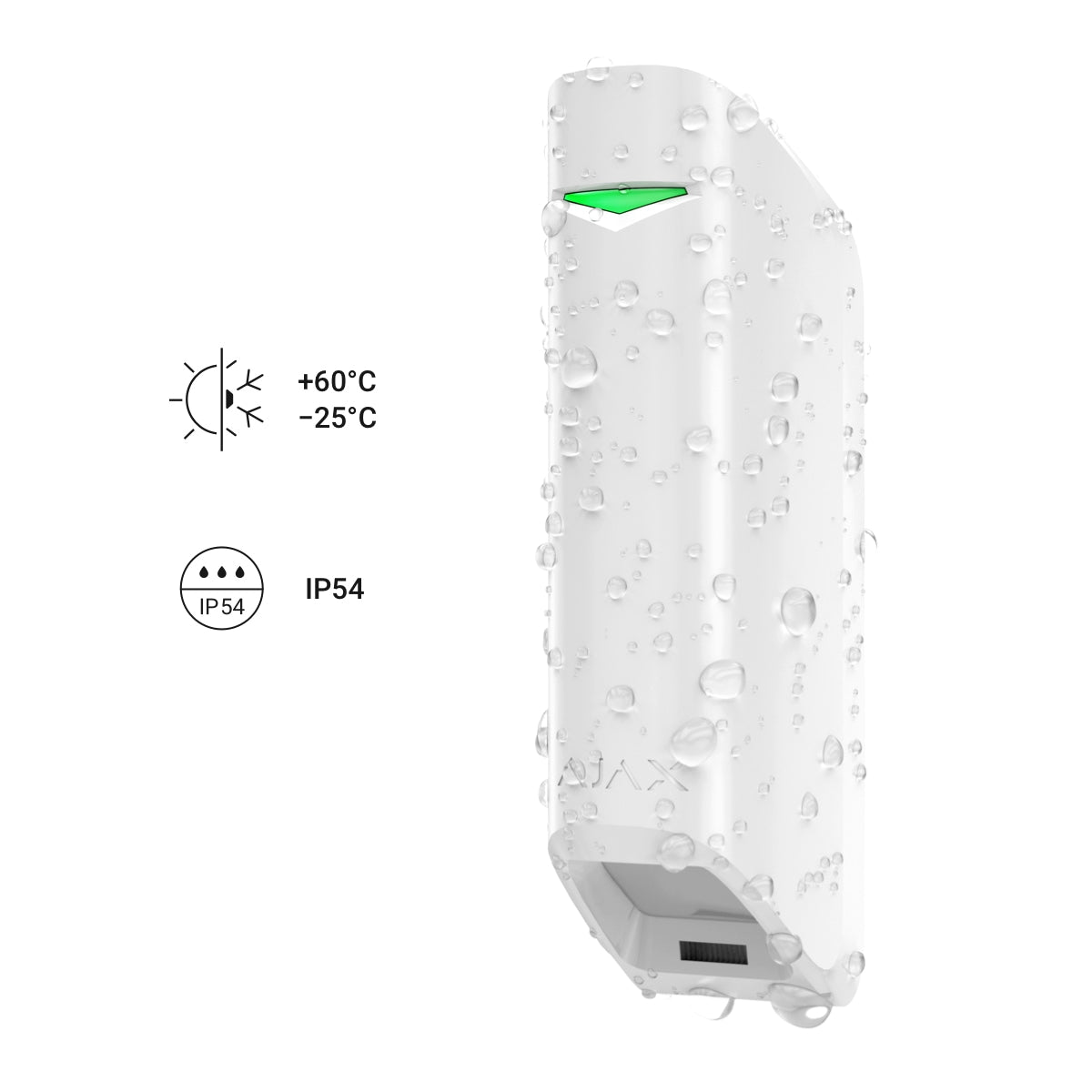 AJAX - MOTION PROTECT CURTAIN WHITE Ανιχνευτής κίνησης τύπου "κουρτίνα" εσωτερικού χώρου, σε λευκό χρώμα - Εικόνα 4 από 4