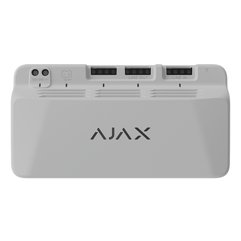 AJAX - LINESUPPLY FIBRA 45W WHITE Τροφοδοτικό 45W για ενίσχυση τροφοδοσίας συσκευών Fibra - Εικόνα 2 από 2