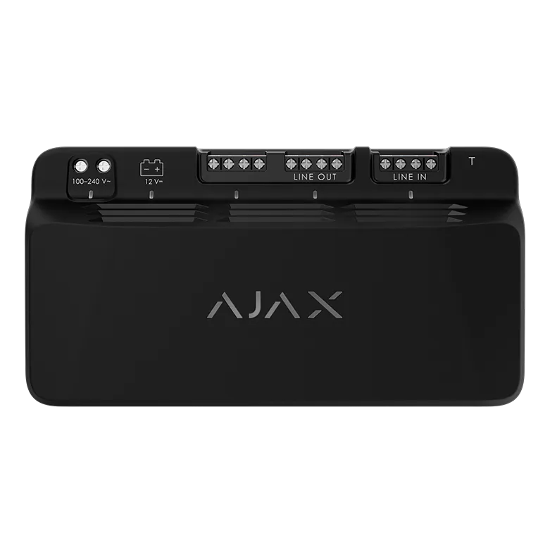 AJAX - LINESUPPLY FIBRA 45W BLACK Τροφοδοτικό 45W για ενίσχυση τροφοδοσίας συσκευών Fibra - Κύρια εικόνα προϊόντος