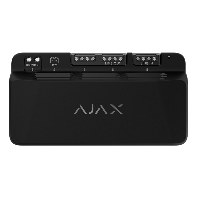 AJAX - LINESUPPLY FIBRA 45W BLACK Τροφοδοτικό 45W για ενίσχυση τροφοδοσίας συσκευών Fibra - Εικόνα 2 από 2