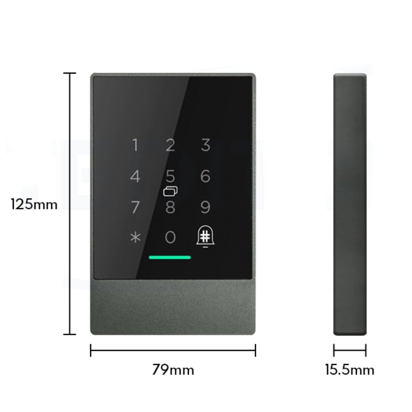 ROTOR TF301 PLUS - Αυτόνομος Ελεγκτής Πρόσβασης RFID με Bluetooth & Κωδικό - 3