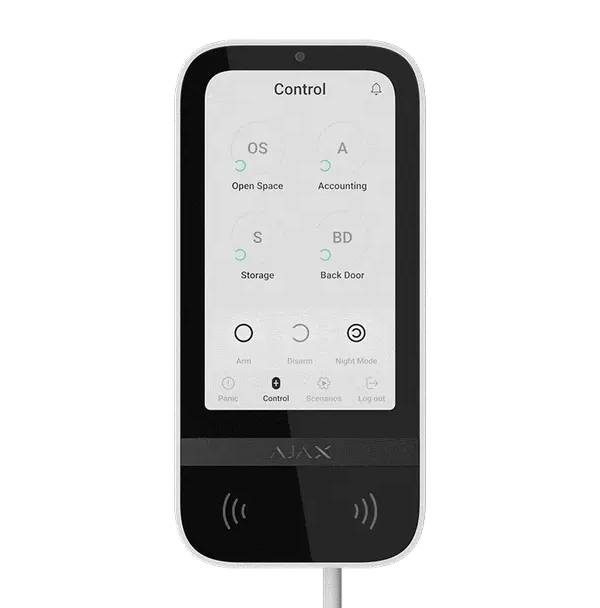 AJAX - KEYPAD TOUCHSCREEN WHITE FIBRA - Εικόνα 1