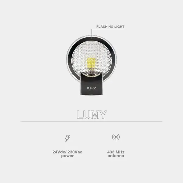 KEY AUTOMATION LUMY24 - Φάρος LED 24V με ενσωματωμένη κεραία - Εικόνα 2