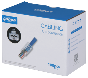 ROTOR RJ45 - Βύσματα Δικτύου Pass Through Cat6 (100τμχ) - Εικόνα 1