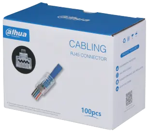 ROTOR RJ45 - Βύσματα Δικτύου Pass Through Cat6 (100τμχ) - Εικόνα 1