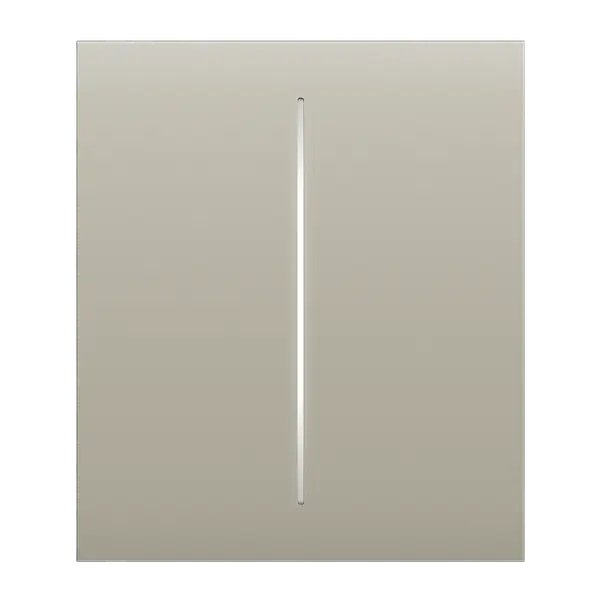 AJAX - CENTER BUTTON (2-GANG) IVORY Κεντρική πρόσοψη για πλαίσιο (Frame) 3, 4 ή 5 θέσεων ασύρματου διπλού διακόπτη ελέγχου φωτισμού, σε κρεμ χρώμα - Εικόνα 1