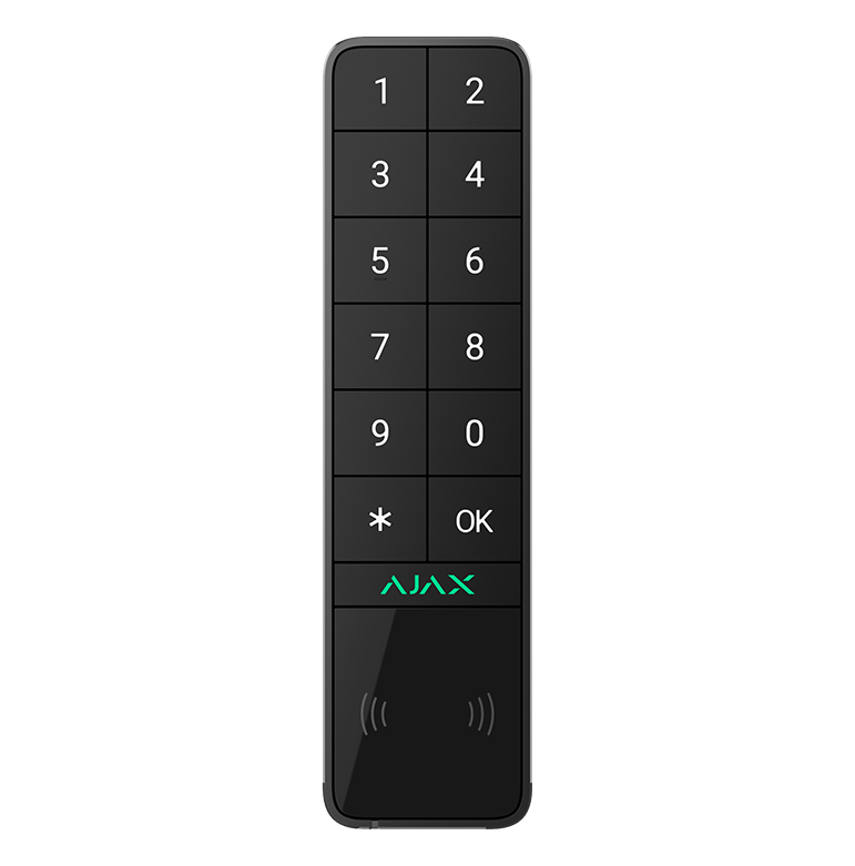 AJAX - KEYPAD OUTDOOR BLACK - Ασύρματο πληκτρολόγιο εξωτερικού χώρου - Εικόνα 1