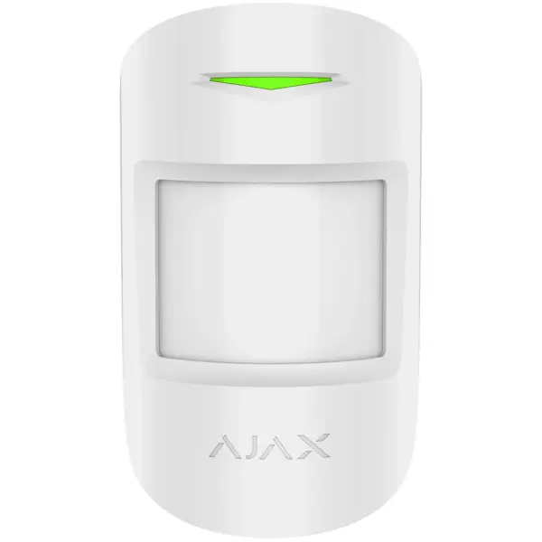 AJAX - COMBI PROTECT WHITE Ασύρματος ανιχνευτής κίνησης PIR , Glass Break & Pet (20kg) σε λευκό χρώμα - Εικόνα 1