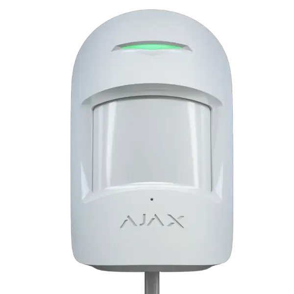 AJAX - COMBIPROTECT FIBRA WHITE Ενσύρματος ανιχνευτής κίνησης FIBRA, PIR, Glass Break & Pet Friendly (20kg) σε λευκό χρώμα - Εικόνα 1