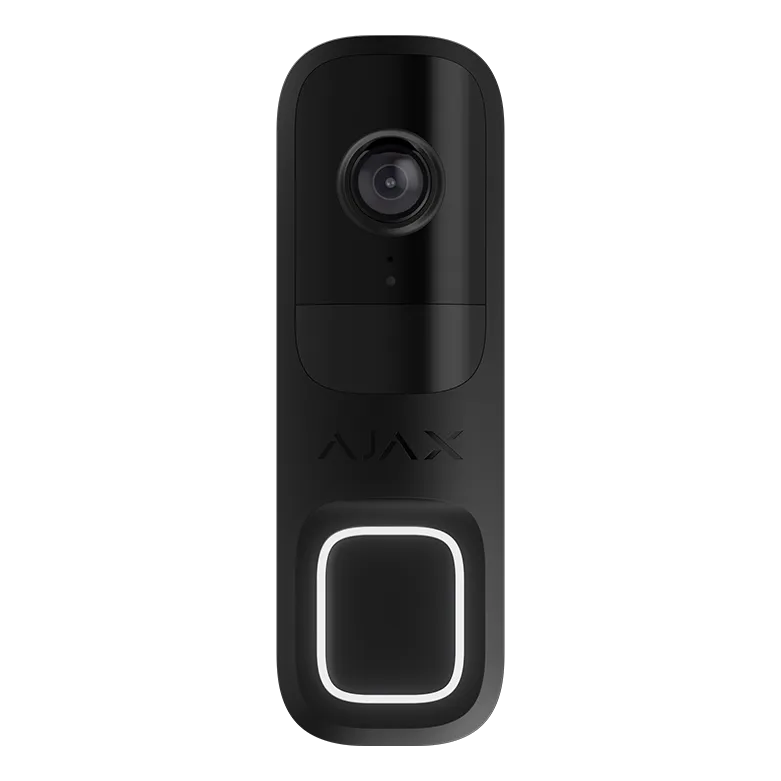 AJAX - DOORBELL BLACK Δικτυακή μπουτονιέρα μίας κλήσης, με δυνατότητα πλήρους ενσωμάτωσης στο Ajax HUB και υποστήριξη καταγραφής μέσω Ajax NVR - Εικόνα 1