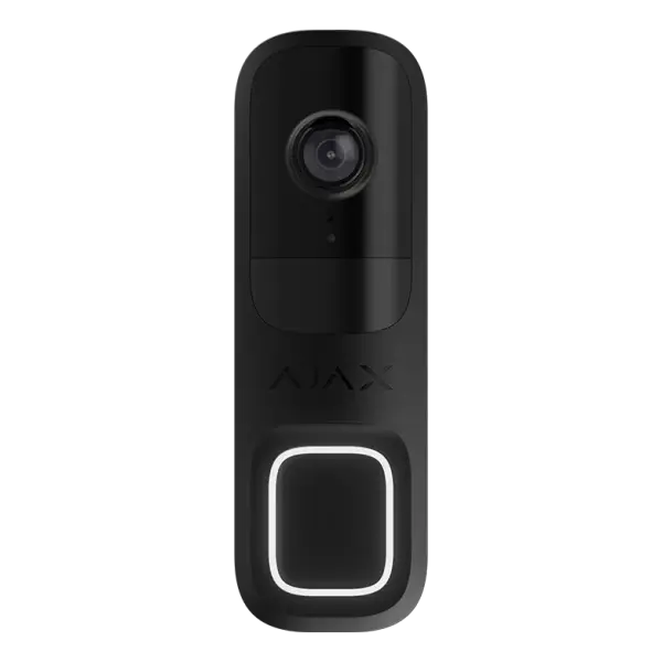 AJAX - DOORBELL BLACK Δικτυακή μπουτονιέρα μίας κλήσης, με δυνατότητα πλήρους ενσωμάτωσης στο Ajax HUB και υποστήριξη καταγραφής μέσω Ajax NVR - Εικόνα 1