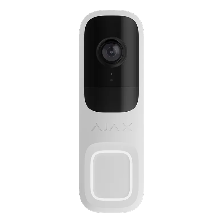 AJAX - DOORBELL WHITE Δικτυακή μπουτονιέρα μίας κλήσης, με δυνατότητα πλήρους ενσωμάτωσης στο Ajax HUB και υποστήριξη καταγραφής μέσω Ajax NVR - Εικόνα 1