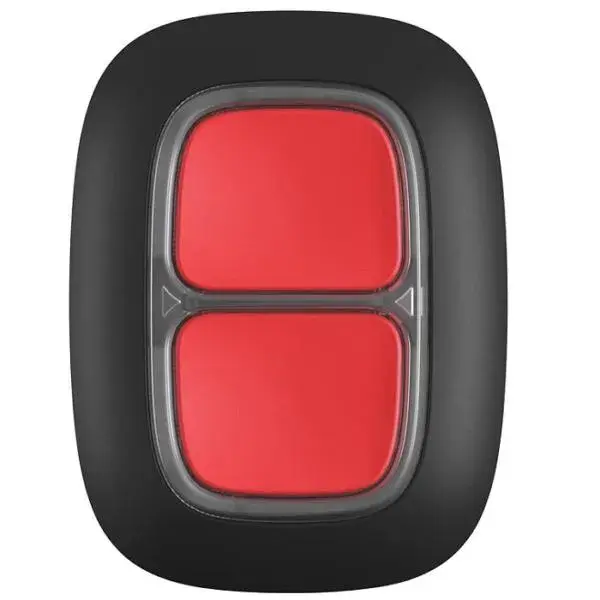 AJAX - DOUBLE BUTTON BLACK Ασύρματο μπουτόν πανικού δύο πλήκτρων, σε μαύρο χρώμα - Εικόνα 1