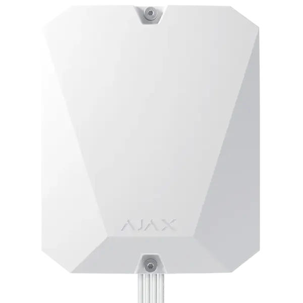 AJAX - HUB HYBRID (4G) FIBRA WHITE Πίνακας συναγερμού FIBRA (4G), 8 ΒUS γραμμές, 100 συσκευές και 3 κανάλια επικοινωνίας σε λευκό χρώμα - Εικόνα 1