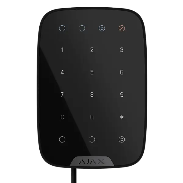 AJAX - KEYPAD FIBRA BLACK Ενσύρματο πληκτρολόγιο FIBRA, σε μαύρο χρώμα - Εικόνα 1