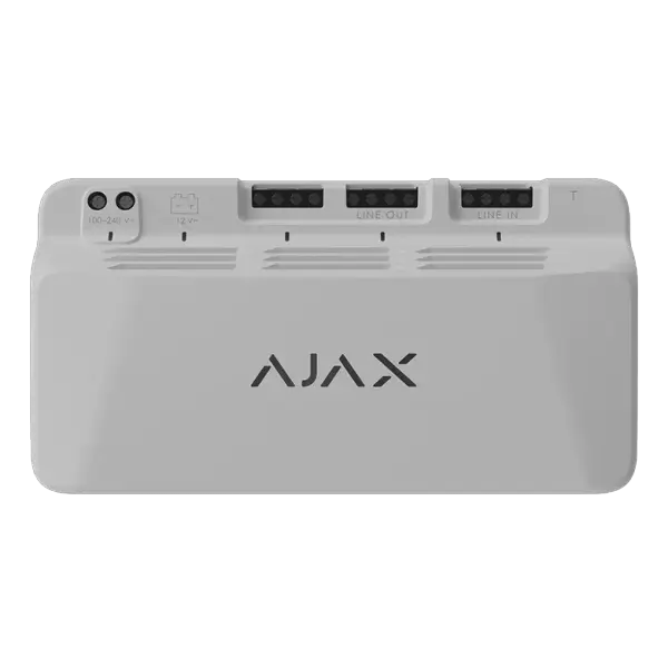 AJAX - LINESUPPLY FIBRA 45W WHITE Τροφοδοτικό 45W για ενίσχυση τροφοδοσίας συσκευών Fibra - Εικόνα 1
