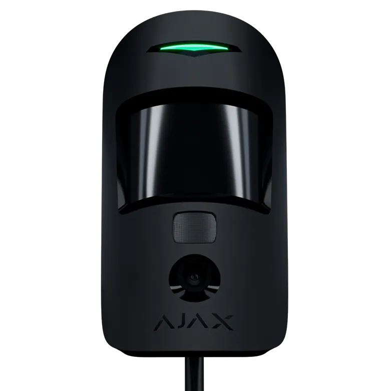 AJAX - MOTION CAM FIBRA BLACK (PhOD) Ενσύρματος ανιχνευτής FIBRA, PIR &amp; Pet Friendly (20kg),με ενσωματωμένη κάμερα για φωτογραφίες κατ' επιλογή, σε μαύρο χρώμα - Εικόνα 1