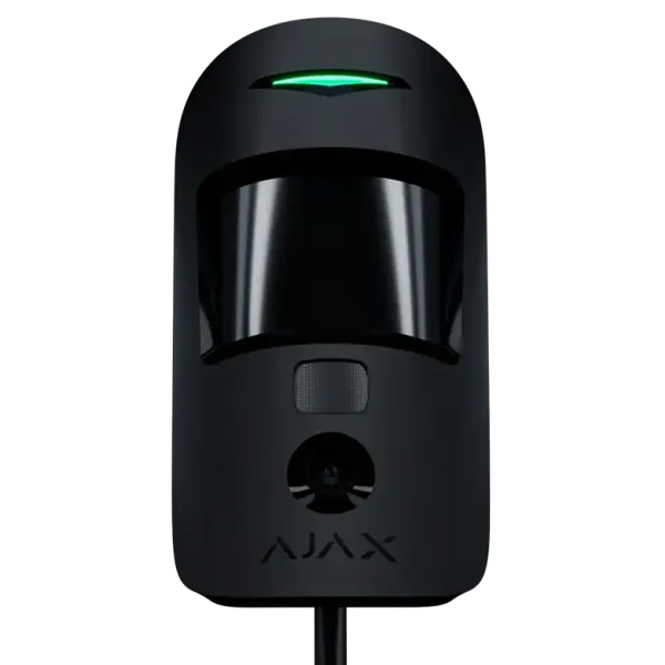 AJAX - MOTION CAM FIBRA BLACK (PhOD) Ενσύρματος ανιχνευτής FIBRA, PIR & Pet Friendly (20kg),με ενσωματωμένη κάμερα για φωτογραφίες κατ' επιλογή, σε μαύρο χρώμα - Εικόνα 1