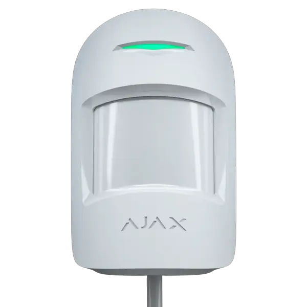 AJAX - MOTION PROTECT PLUS FIBRA WHITE Ενσύρματος ανιχνευτής FIBRA, PIR, Μicrowave & Pet Friendly (20kg) σε λευκό χρώμα - Εικόνα 1