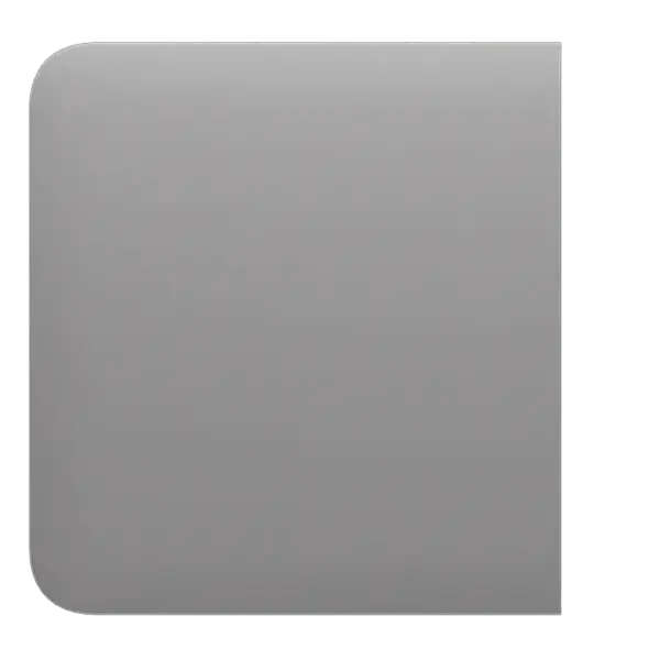 AJAX - SIDE BUTTON (1-GANG/2-WAY) FOG Πλάγια πρόσοψη για πλαίσιο (Frame) 2, 3, 4 ή 5 θέσεων ασύρματου διακόπτη ελέγχου φωτισμού, σε σταχτί χρώμα - Εικόνα 1