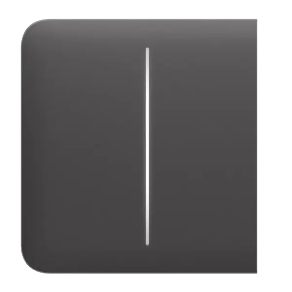 AJAX - SIDE BUTTON (2-GANG) GREY Πλάγια πρόσοψη για πλαίσιο (Frame) 2, 3, 4 ή 5 θέσεων ασύρματου διπλού διακόπτη ελέγχου φωτισμού, σε γκρι χρώμα - Εικόνα 1
