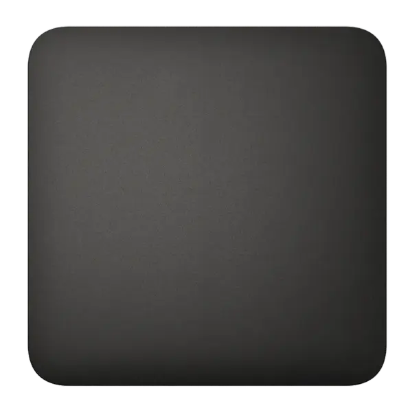 AJAX - SOLO BUTTON (1-GANG/2-WAY) BLACK Πρόσοψη μιας θέσης για ασύρματο διακόπτη ελέγχου φωτισμού, σε μαύρο χρώμα - Εικόνα 1