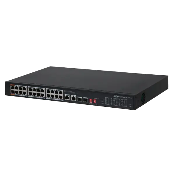 DAHUA - CS4226-24ET-240 Cloud Managed Switch με 24 θύρες PoE, 2 θύρες uplink 1000Mbps και 2 θύρες SFP. Τροφοδοσία 240W - Εικόνα 1