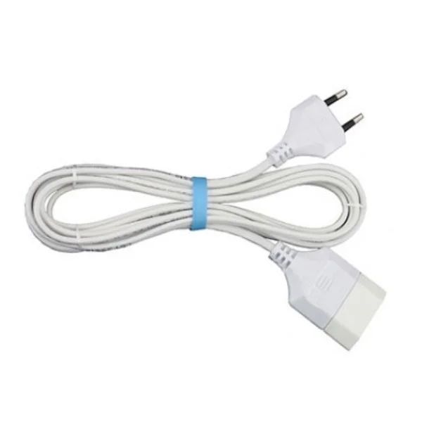 Διπολική Λευκή Προέκταση 2 × 0.50mm² με καλώδιο (3m) - Εικόνα 1