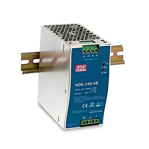 Meanwell NDR-240-48 Τροφοδοτικό Ράγας 240W/48VDC/5A Pfc Slim - Εικόνα 1