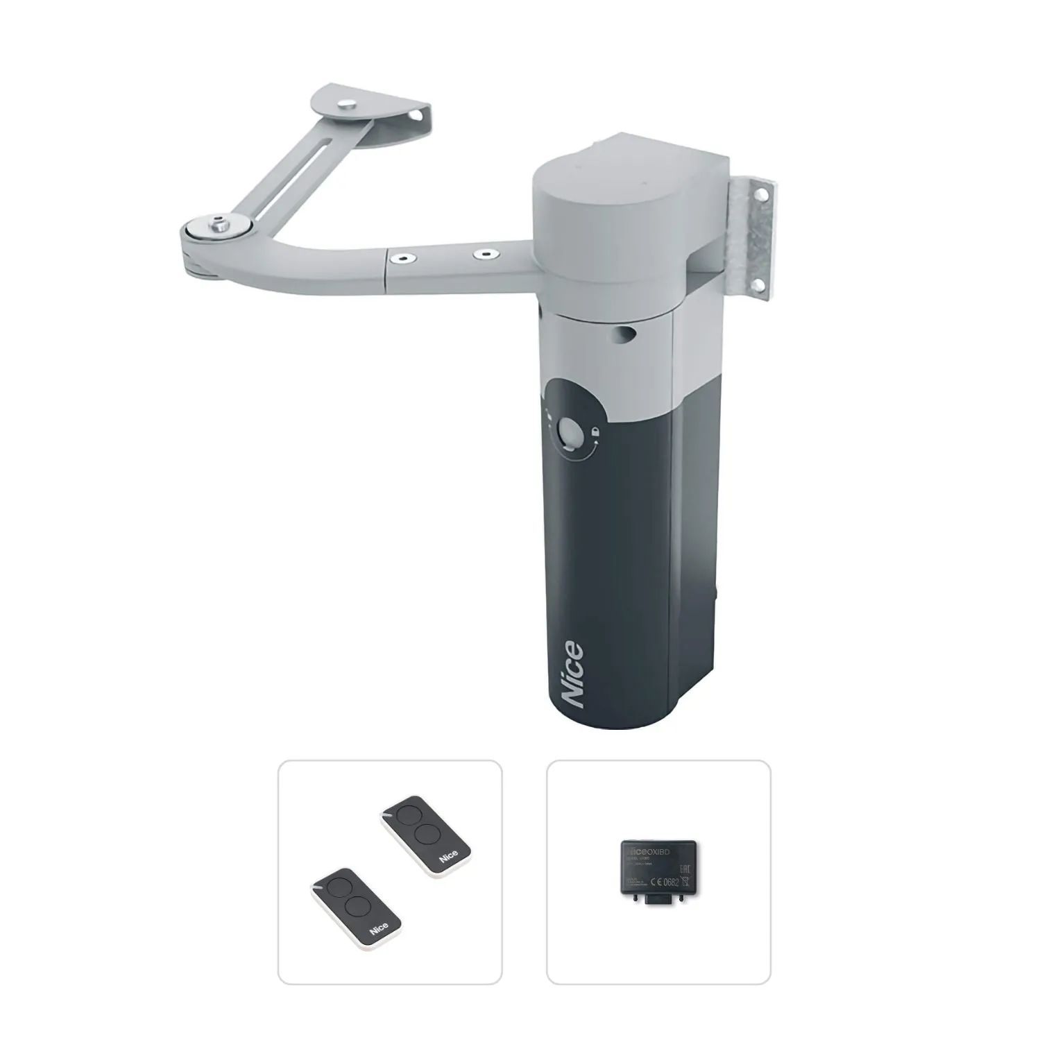Nice WALKY 1024 (Basic Μονό Kit) Σετ μηχανισμού 24V για ανοιγόμενη αυλόπορτα έως 1,8 μέτρα - Εικόνα 1