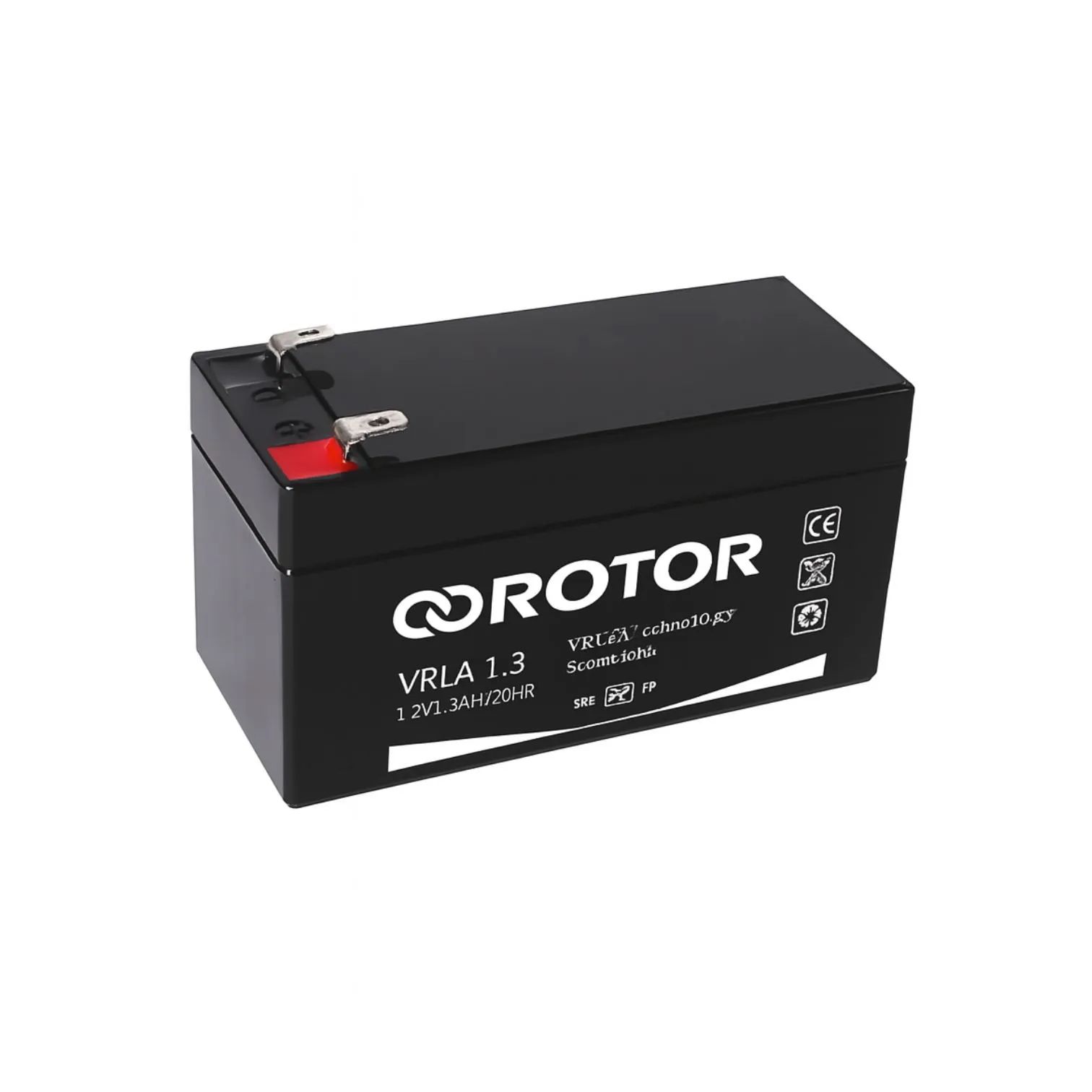 ROTOR - BATTERY 12V 1.3AH Επαναφορτιζόμενη μπαταρία μολύβδου 12V / 1,3Ah - Εικόνα 1