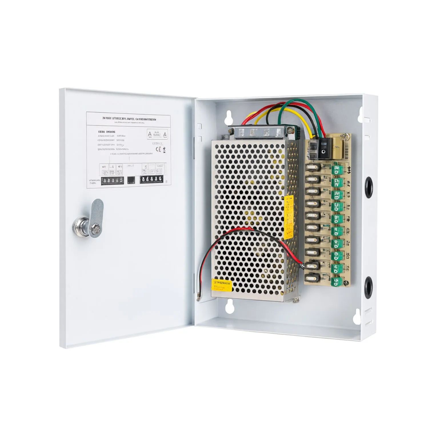 ROTOR Τροφοδοτικό 12V/10A με 9 εξόδους και μεταλλικό κουτί - Εικόνα 1