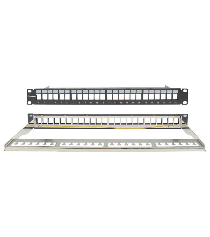 SAFEWELL ΚΕΝΟ PATCH PANEL CAT5e/6 STP 24P 19" 1U - Εικόνα 1