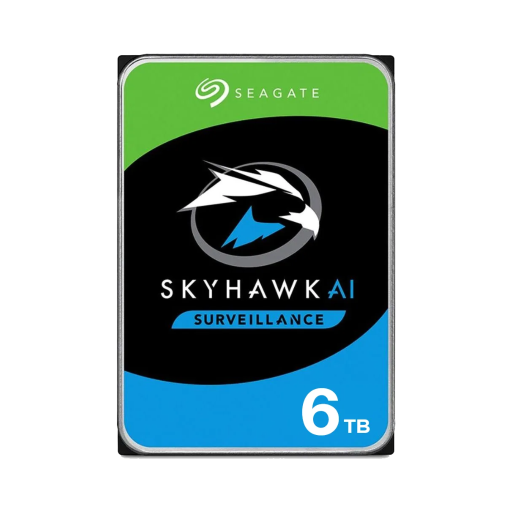 SEAGATE - SKYHAWK 6TB Σκληρός δίσκος 6TB ειδικά σχεδιασμένος για συστήματα παρακολούθησης με λειτουργία 24/7 - Εικόνα 1
