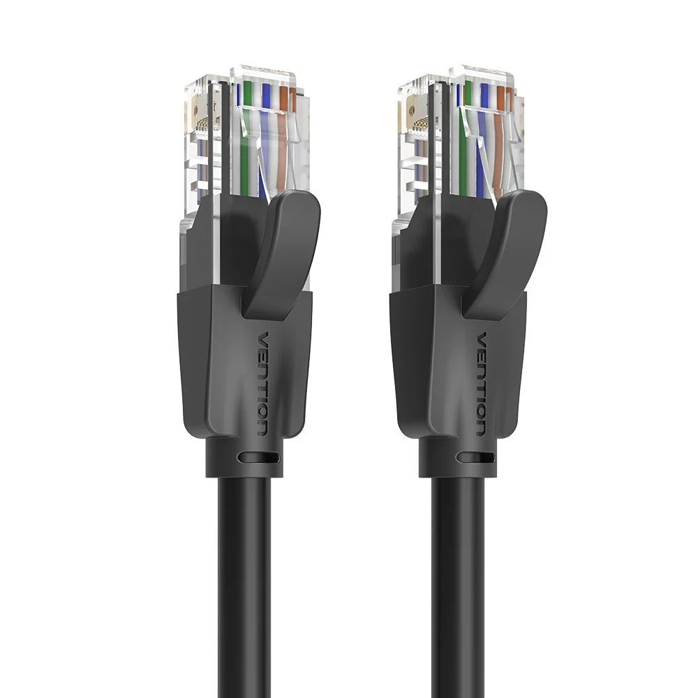 VENTION Cat.6 UTP Patch Ethernet Cable 0.5M Black (IBEBD) (VENIBEBD) - Εικόνα 1