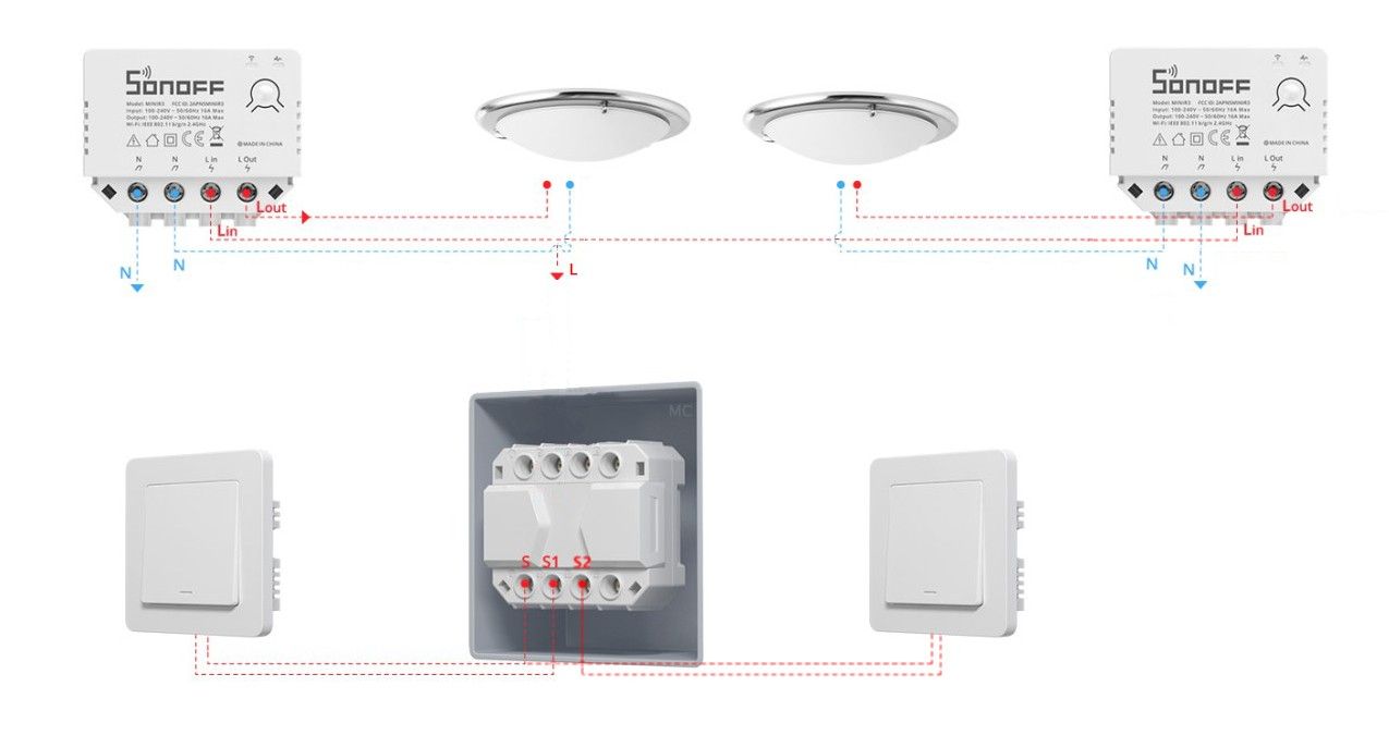 Sonoff S-MATE Έξυπνος Ενδιάμεσος Διακόπτης (μπαταρίας) - Εικόνα 4