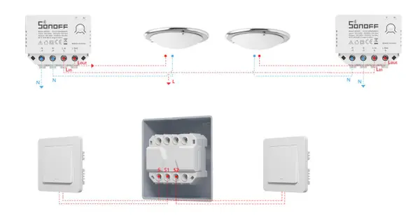Sonoff S-MATE Έξυπνος Ενδιάμεσος Διακόπτης (μπαταρίας) - Εικόνα 4