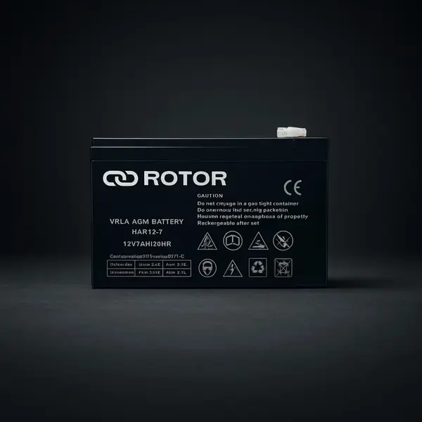 ROTOR - BATTERY 12V 7.2AH Επαναφορτιζόμενη μπαταρία μολύβδου 12V / 7.2Ah - Εικόνα 2