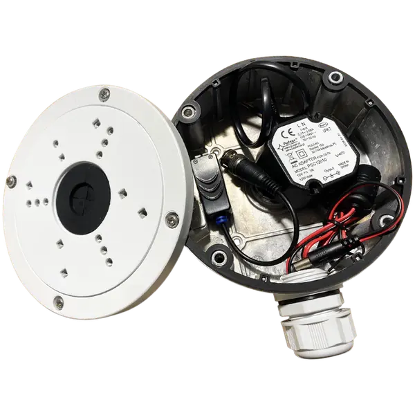 PULSAR - PSC12010 12V/1A Στεγανό τροφοδοτικό 12V/1A μικρών διαστάσεων, κατάλληλο για τοποθέτηση σε βάση κάμερας ή ηλεκτρολογικό κουτί - Εικόνα 2