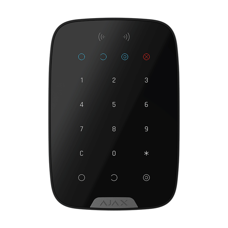 AJAX - KEYPAD PLUS SUPERIOR BLACK  Ασύρματο πληκτρολόγιο αφής SUPERIOR, με ενσωματωμένο Proximity Reader, σε μαύρο χρώμα - Εικόνα 2