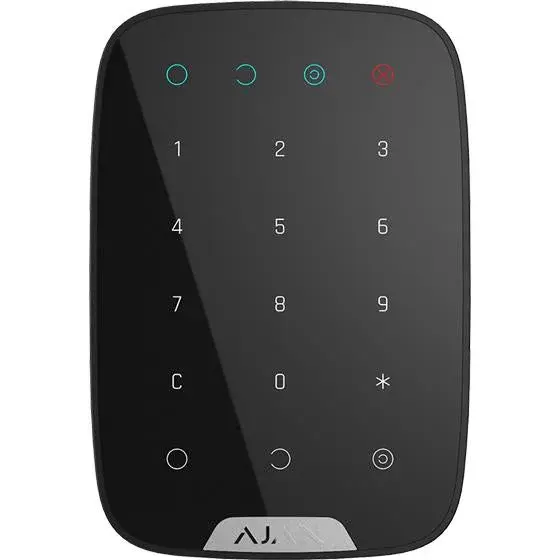 AJAX - KEYPAD BLACK Ασύματο πληκτρολόγιο αφής, σε μαύρο χρώμα - Εικόνα 2